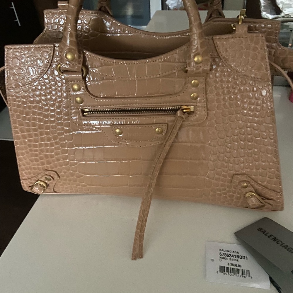 Nude Balenciaga bag